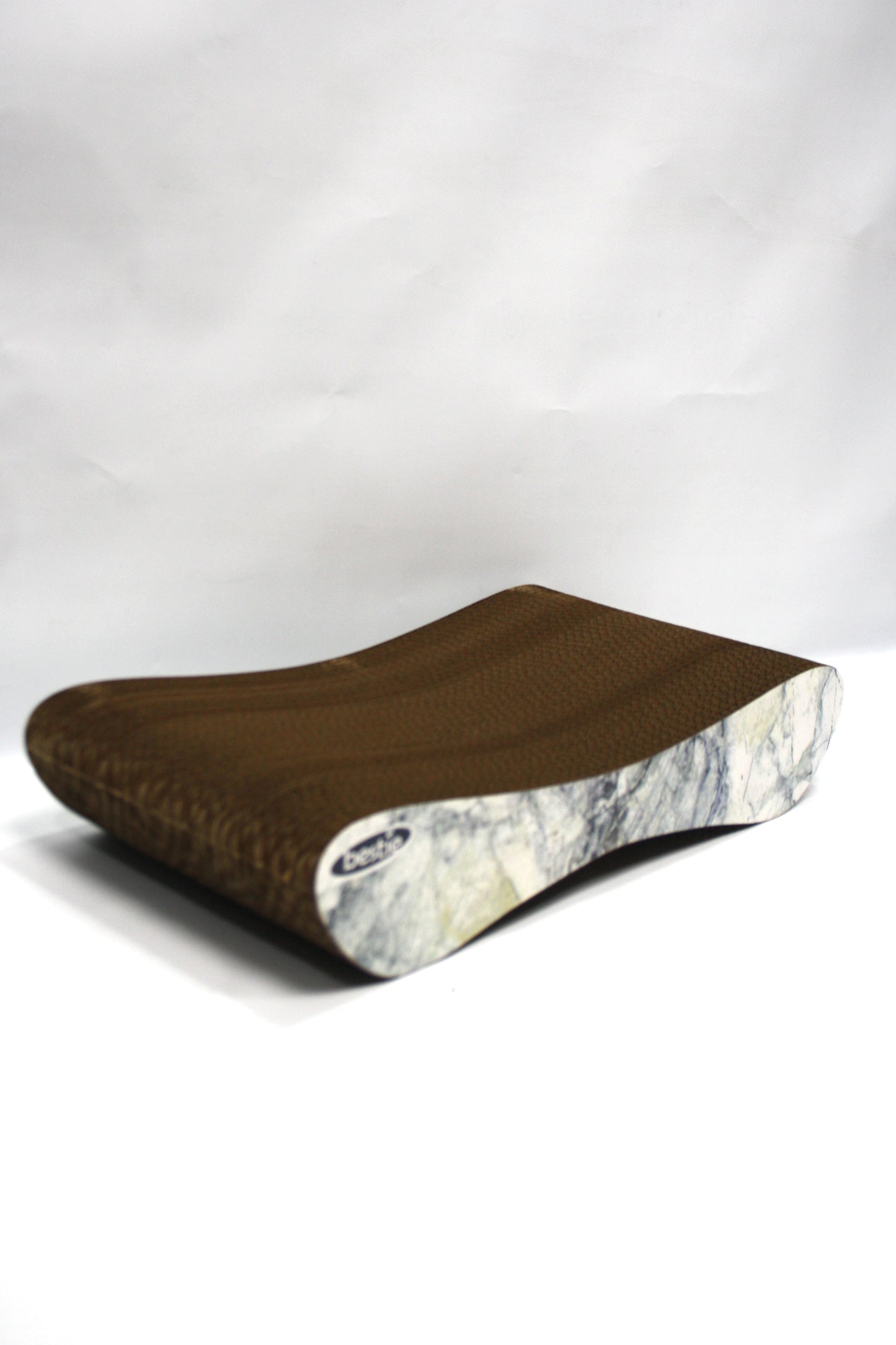 Dekoratif Karton Kedi Tırmalama Kanepesi - Small (43x24x8,5 cm) Mermer Desen