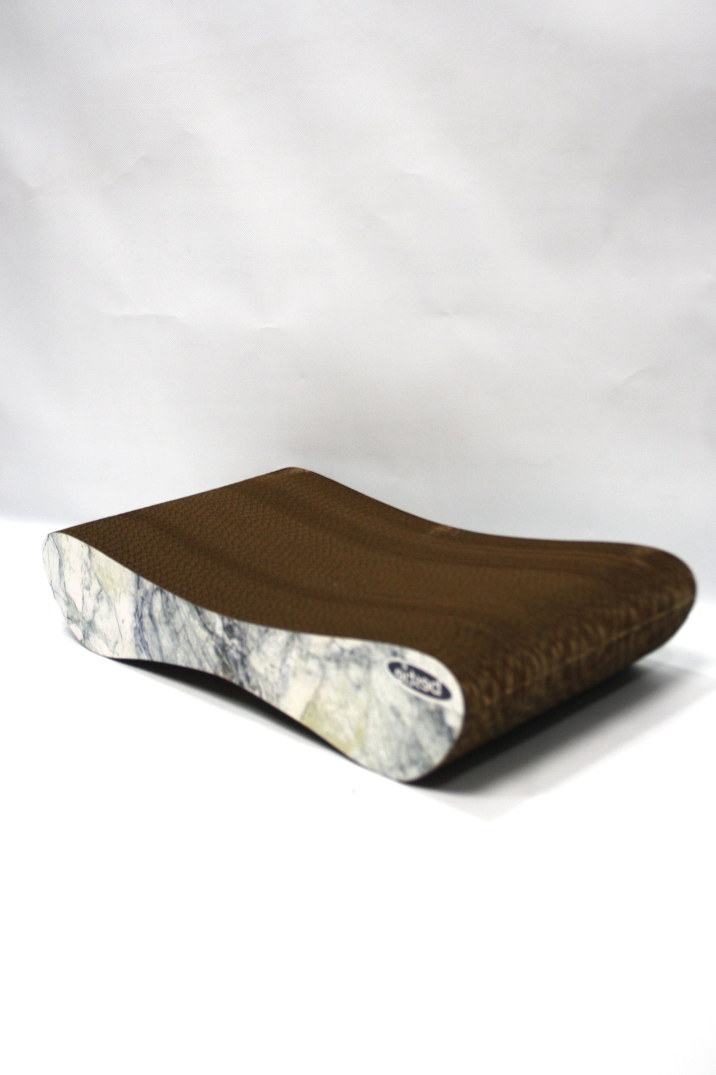 Dekoratif Karton Kedi Tırmalama Kanepesi - Small (43x24x8,5 cm) Mermer Desen