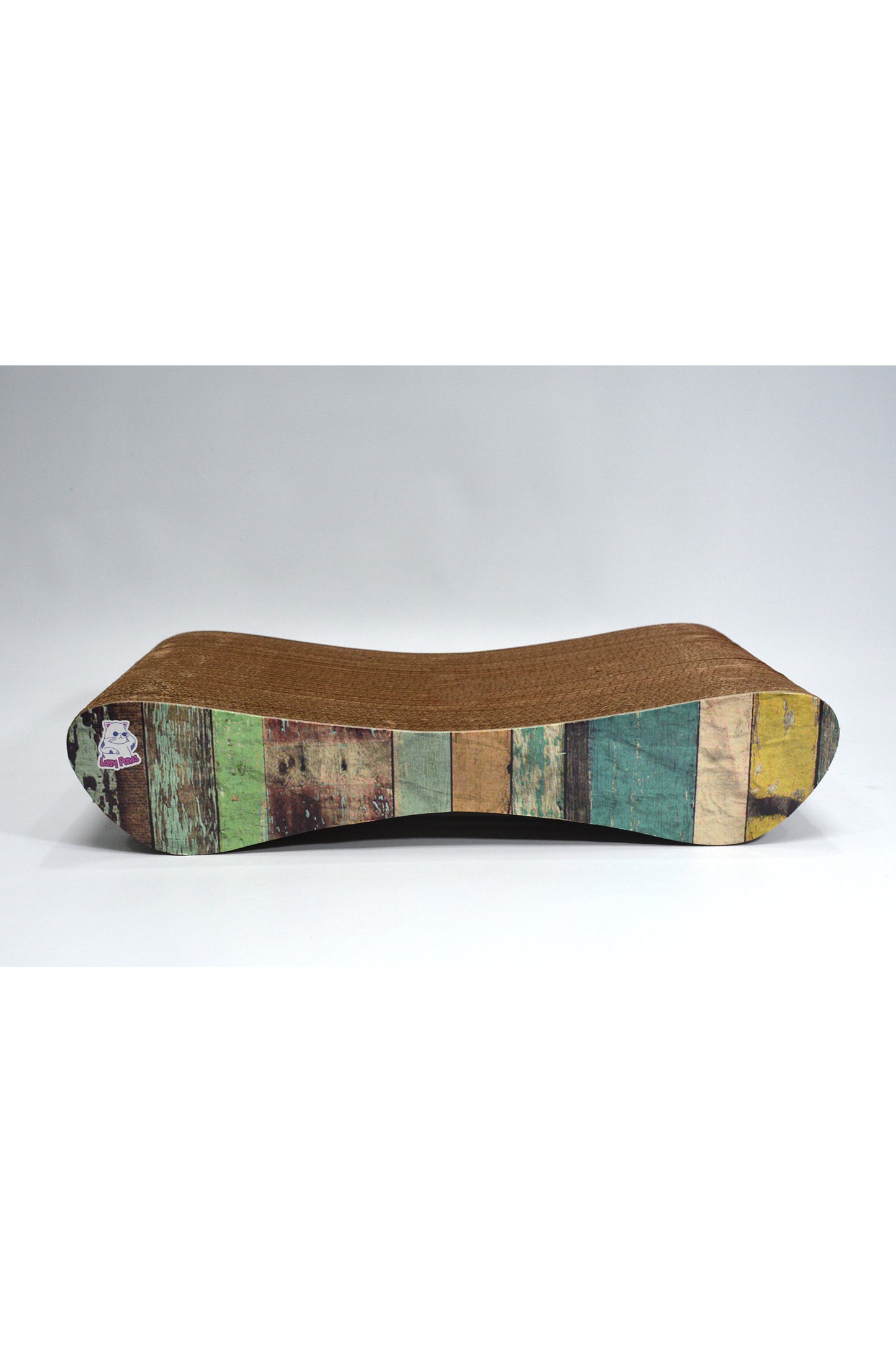 Dekoratif Karton Kedi Tırmalama Kanepesi- Small (43x24x8,5 cm) Çizgili Desen