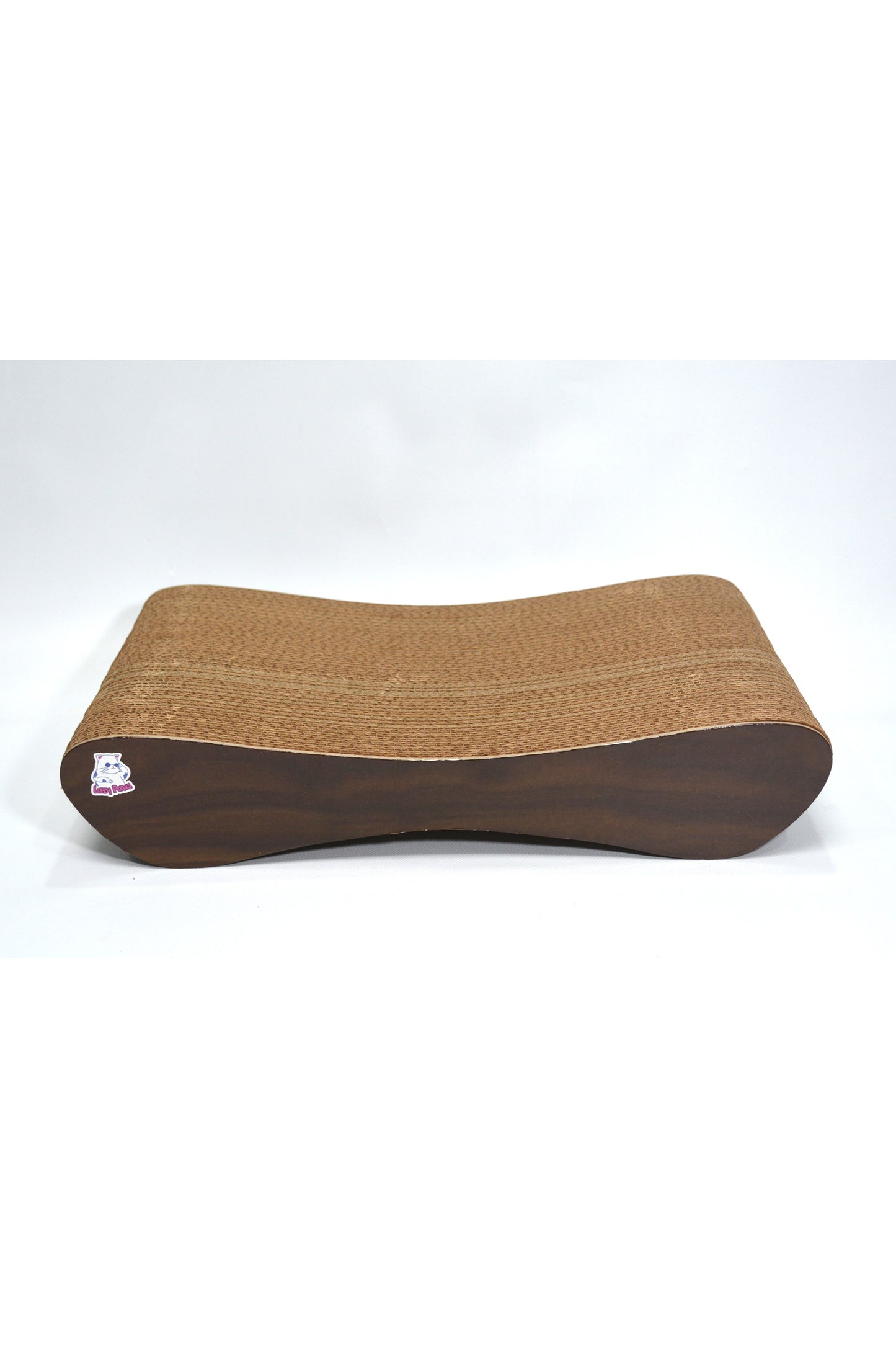 Dekoratif Karton Kedi Tırmalama Kanepesi- Small (43x24x8,5 cm) Kahverengi