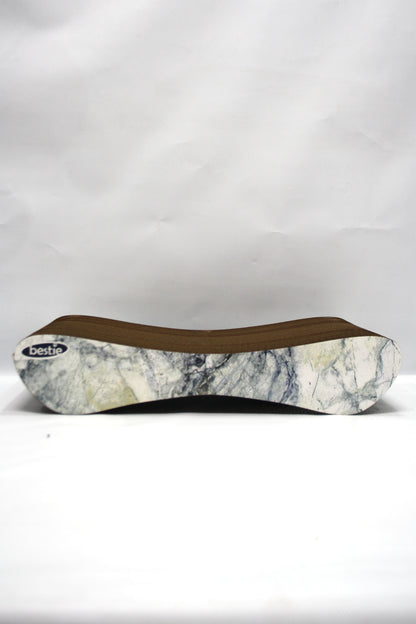 Dekoratif Karton Kedi Tırmalama Kanepesi - Small (43x24x8,5 cm) Mermer Desen