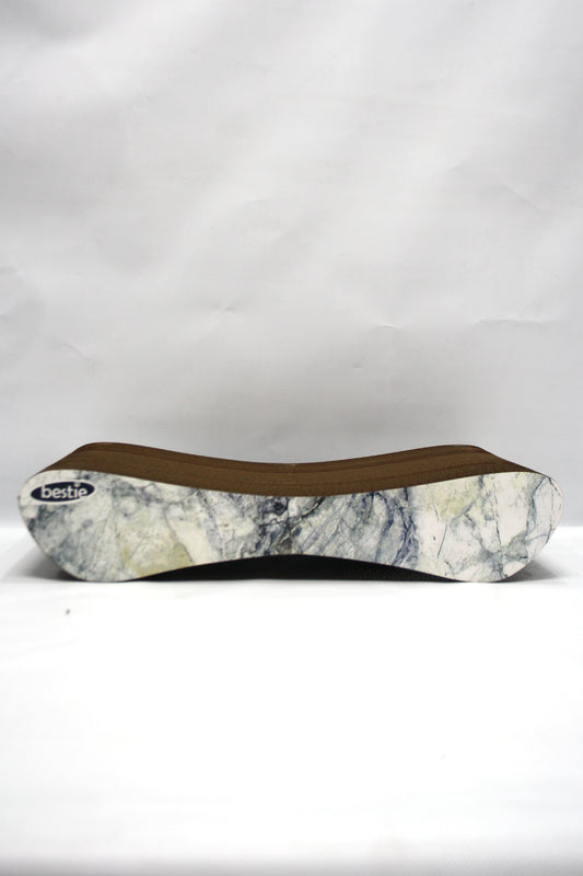 Dekoratif Karton Kedi Tırmalama Kanepesi - Small (43x24x8,5 cm) Mermer Desen